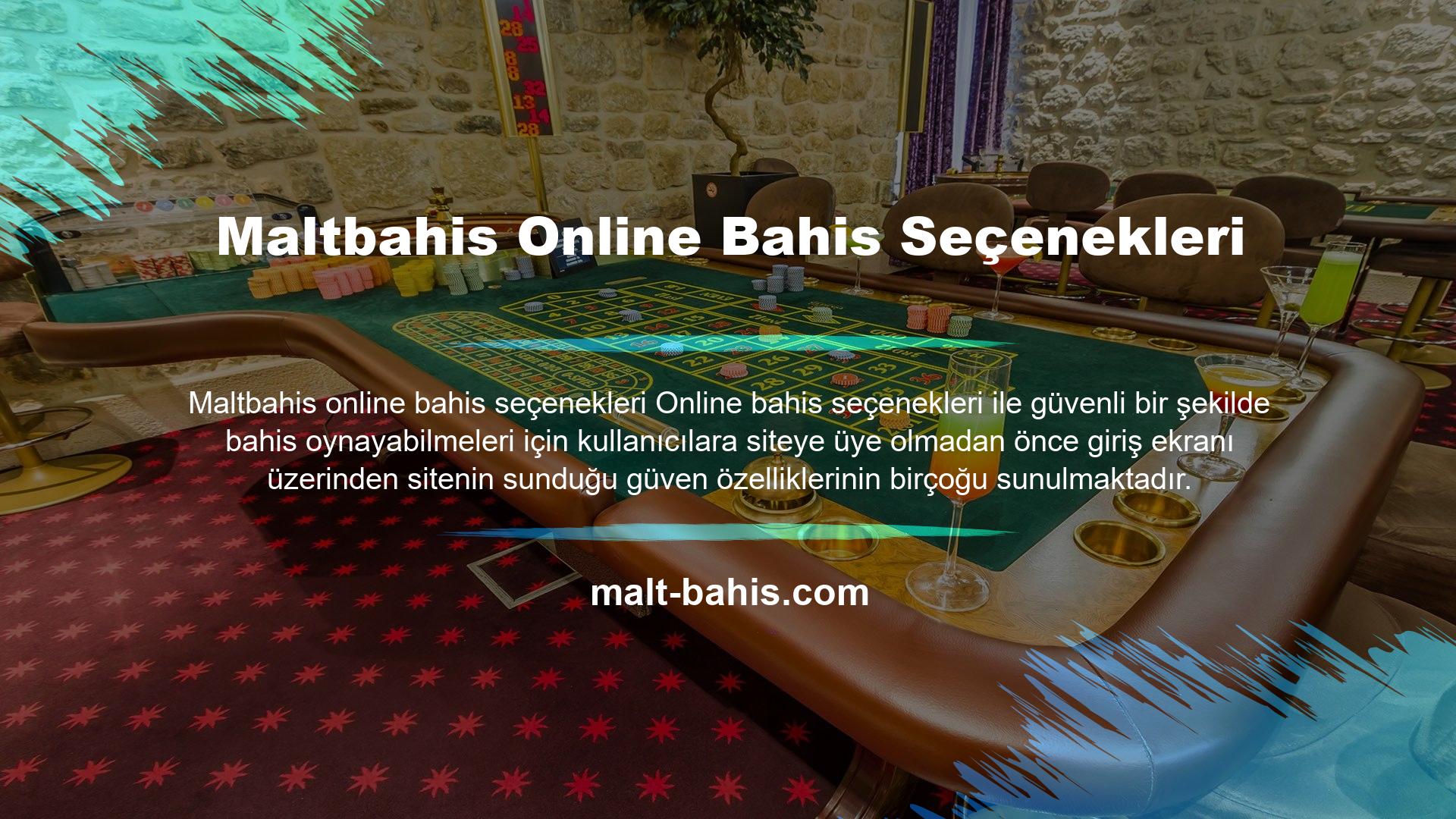 Maltbahis Online Bahis Seçenekleri
