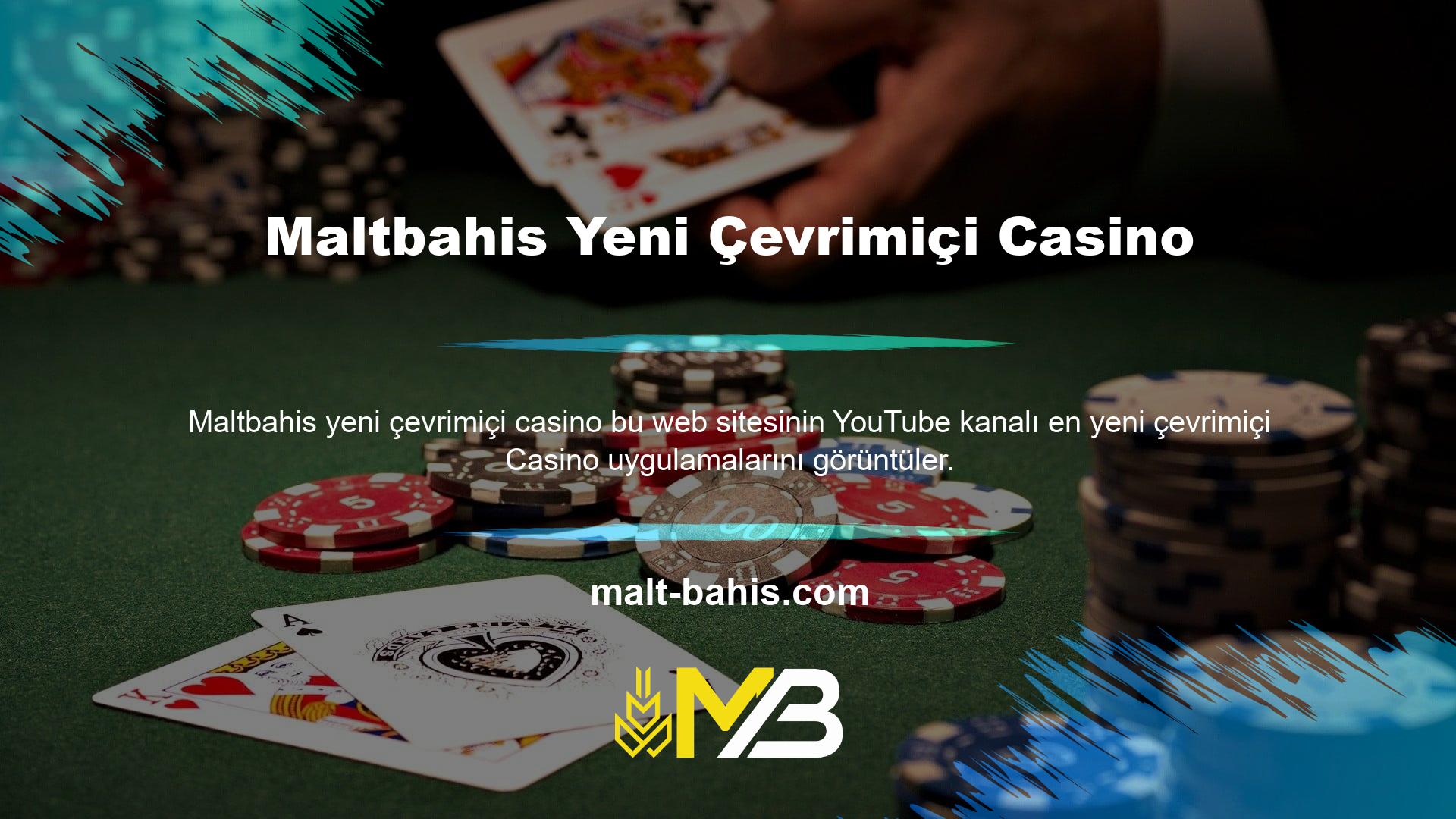 YouTube Casino, para yatırma ve finansal ticaret web siteleri hakkında genel ayrıntılar sunar
